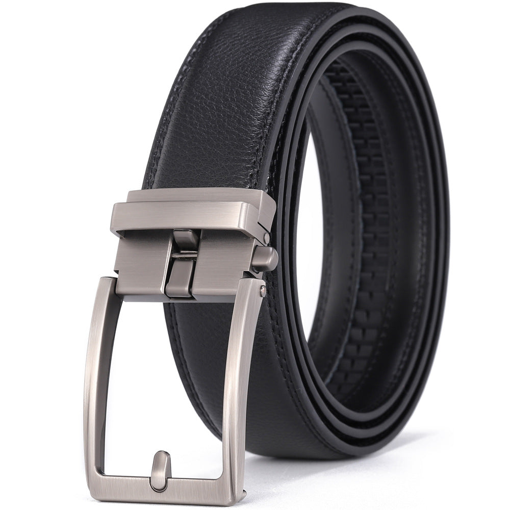 Genuine Leather Automatic Buckle Belts