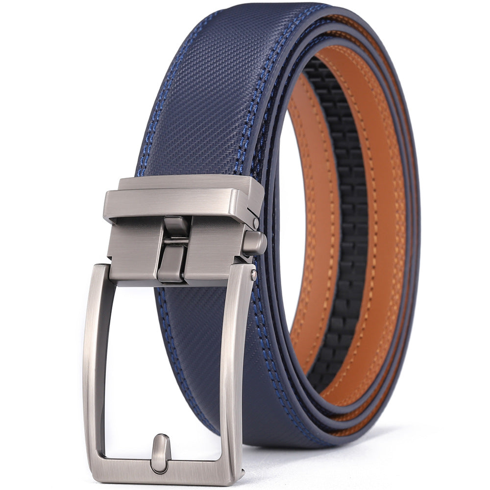 Genuine Leather Automatic Buckle Belts